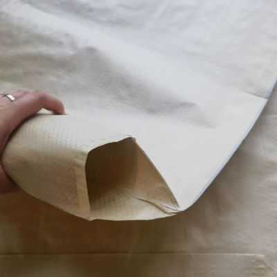 Heat Seal Plastic Packaging Bag for Cement Building Material 50x60x10cm 85GSM