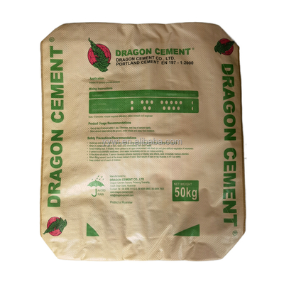 Surface Handling Poly Woven Valve Bag for Cement 25 KG 40 KG 50 KG Moisture Proof and Multi-color Printing