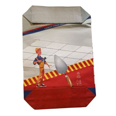 quality  20kg 25kg 40kg 2 Ply Paper Bags / Kraft Paper Cement Bags With Adhesive Powder factory