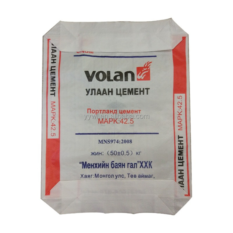 PP Woven Cement Valve Bags Moisture Proof Offset Printing