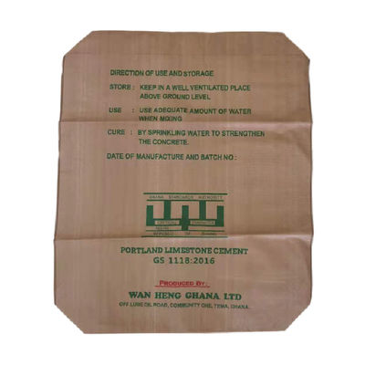 PP Woven Valve Cement Bags 25Kg 50Kg Polypropylene Gypsum Powder Packaging Container