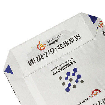 Moisture Resistant PP Cement Bags Empty Square Bottom Valve Bag 70gsm - 100gsm