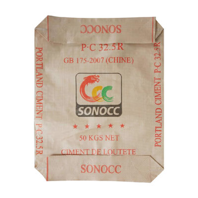 25kg 40kg 50kg Cement Mortar Bag Block Bottom Ad Star PP Cement Sack