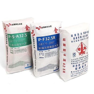 Hot Sale 25KG 40KG 50KG Ad Star Bags PP Block Bottom Bag Cement Valve Bags Cement Sack