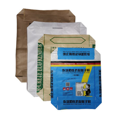 Hot Sale 25KG 40KG 50KG Ad Star Bags PP Block Bottom Bag Cement Valve Bags Cement Sack