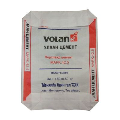 25KG 40KG 50KG Block Bottom Cement Bags Ad Star Valve PP Packing Bags