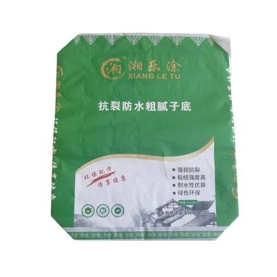 20kg Kraft Paper Waterproof Cement Bags Multiwall Customized With Adhesive