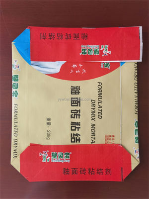 25KG 40KG 50KG Printed BOPP Woven Bags Block Bottom Cement Valve Sack