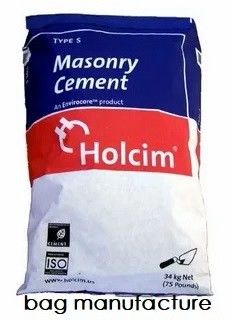Cement Packing Woven PP Bags 50kg Empty Plastic Poly Woven Sacks Custom