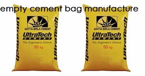 Empty Woven PP Bags Valve 25KG 40KG 50KG Cement Sacks ISO4001 Approved