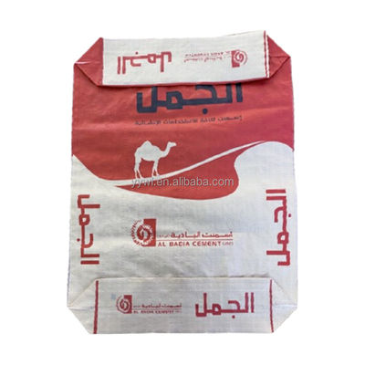 2 ply 90GSM Paper Valve Bag Cement Packaging Bags 50kg Block Bottom Customized