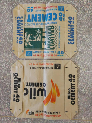 ISO9001 Empty Cement Packing Bags 50Kg 40Kg Moisture Proof PP Woven Fabric Bags