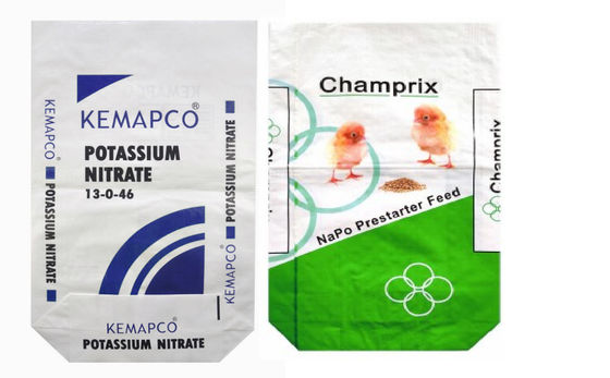 Waterproof Empty Animal Feed Sacks 20kg 40Kg 50kg Moisture Resistance