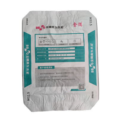 Cement Plastic PP Woven Valve Bag 20gsm With Valve Kraft Brown