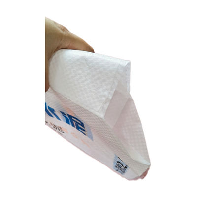 Empty Cement Bags Waterproof 25kg 40kg 50kg Sonic Seal Sleeve Empty PP Woven Bag For Building Powder