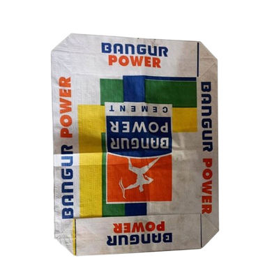 High Tensile Strength PP Woven Block Bottom Bag With Valve For 50kg Cement Packaging