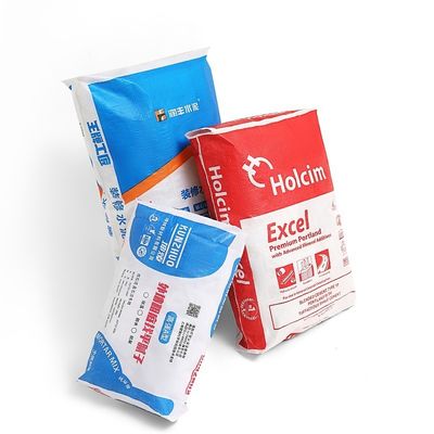 Custom 50 kg Laminated PP Woven WPP Valve Cement Packaging Sacks Heavy Duty Sack 50kg