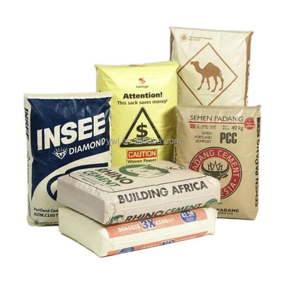 Self Closing Building Material Packaging PP Cement Bag With Valve Packing