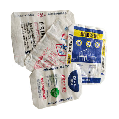 Square Bottom Cement Bag Custom 20Kg Polypropylene Tile Adhesive Woven Valve Bag