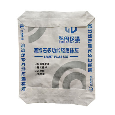 Square Bottom Cement Bag Custom 20Kg Polypropylene Tile Adhesive Woven Valve Bag
