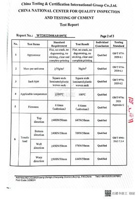 Full Printing Valve Cement Bag Pp Woven Bopp Lamination Sack 20Kg 25Kg 40Kg