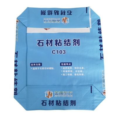 Plastic BOPP Woven Bags Cement Tile Adhesive 20kg 25kg For Building Material