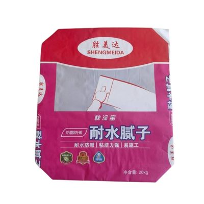 Custom 95g Multi Wall Paper Waterproof Cement Bags 20kg with Adhesive Offset Printing 95g/Custom