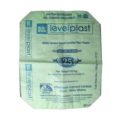 Block Bottom Empty Valve PP Cement Bags 20kg 25kg 40kg 50kg Printed Packaging