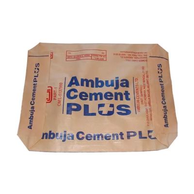 Block Bottom Empty Valve PP Cement Bags 20kg 25kg 40kg 50kg Printed Packaging