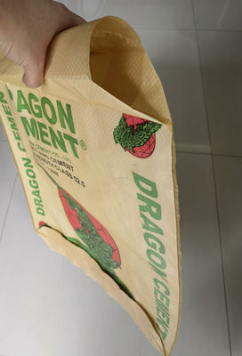 Surface Handling Poly Woven Valve Bag for Cement 25 KG 40 KG 50 KG Moisture Proof and Multi-color Printing