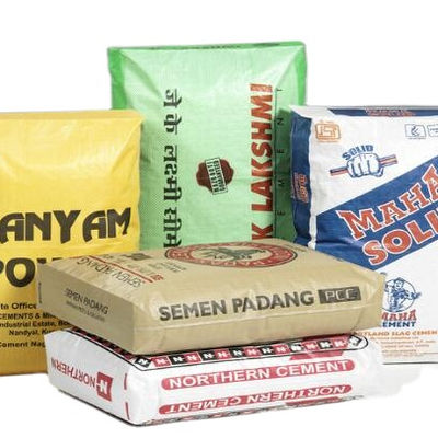 Woven Polypropylene Laminated Tubular Valve Bag For 50kg Square Bottom Cement Bag Surface Printing 100% Virgin Polypropylene