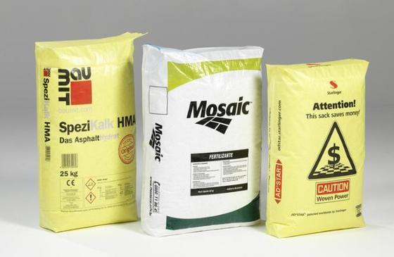 Woven Polypropylene Laminated Tubular Valve Bag For 50kg Square Bottom Cement Bag Surface Printing 100% Virgin Polypropylene