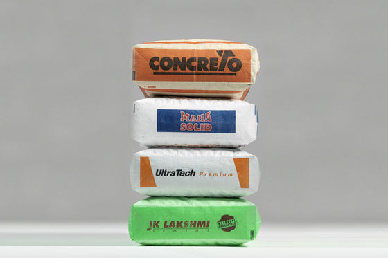 Woven Polypropylene Laminated Tubular Valve Bag For 50kg Square Bottom Cement Bag Surface Printing 100% Virgin Polypropylene