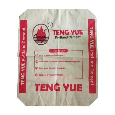 50kg PP Woven Cement Bag with Valve Moisture Proof ISO9001