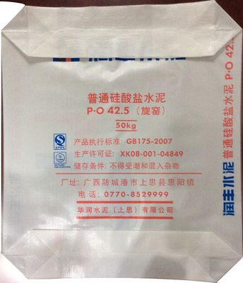 80GSM PP Woven Cement Valve Bag 20-50kg Customizable