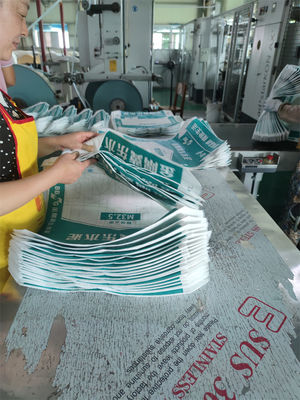 80GSM PP Woven Cement Bag 50kg Self-Closing Moisture Proof