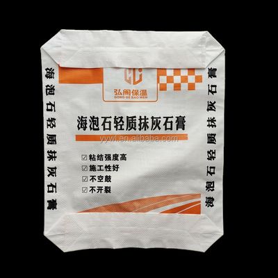 PP Valve Bag Cement Sack with PP Material Heat Seal and Moisture Proof for 25KG 40KG 50KG Loads