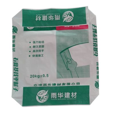 20kg 25kg Plastic PP Woven Block Bottom Valve Cement Bag PP Valve Square Bottom Valve Bag