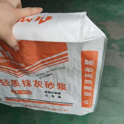 ISO14001 Cement Packing Bags Stackable PP Woven 25KG 50KG 40KG Concrete Bags