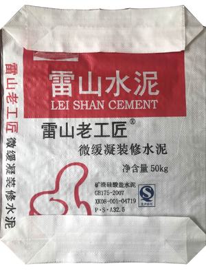 AD Star PPW Laminated 50kg Cement Bag Square Bottom Coated Plastic Woven Valve Bag