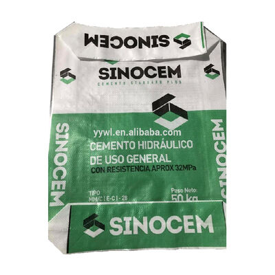 AD Star PPW Laminated 50kg Cement Bag Square Bottom Coated Plastic Woven Valve Bag
