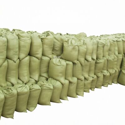 UV Resistant Sand Bag 50LB 25kg 50kg PP Woven Bags for Sand and Agriculture Construction