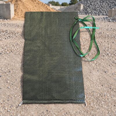 50LB 25kg 50kg Sand Bag Heavy Duty PP Woven Sand Bags with Tie Strings for Sand Packaging