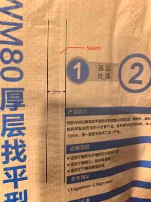 PP Woven Valve Bag with Inner Paper Liner for 20KG 25KG 40KG Cement Dry Mixtures Packaging