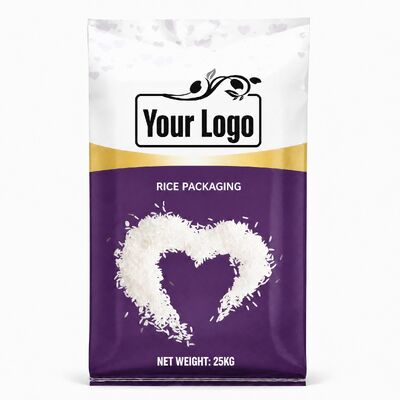 Rice Bag 5kg 10kg 15kg 25kg Moisture Proof Bopp Laminated PP Woven Bags Gusset Side for Flour Rice Feed and Agriculture