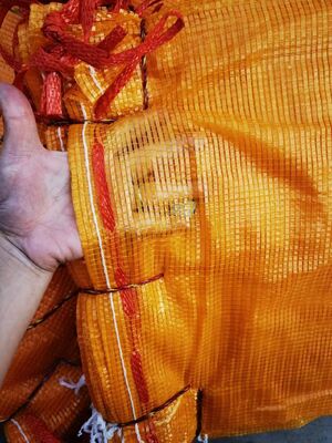 Potato Packaging Leno Mesh Bag Red PP Woven Leno Mesh Bag with Drawstring for Potato Packaging